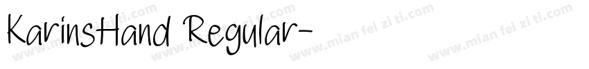 KarinsHand Regular字体转换